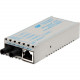 Omnitron Systems miConverter 10/100/1000 Gigabit Ethernet Fiber Media Converter RJ45 ST Multimode 550m - 1 x 10/100/1000BASE-T; 1 x 1000BASE-SX; US AC Powered; Lifetime Warranty - RoHS, WEEE Compliance 1220-0-1