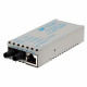 Omnitron Systems miConverter 10/100/1000 Gigabit Ethernet Fiber Media Converter RJ45 ST Single-Mode 12km Extended Temp - 1 x 10/100/1000BASE-T; 1 x 1000BASE-LX; US AC Powered; Lifetime Warranty - RoHS, WEEE Compliance 1221-1-1Z