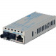 Omnitron Systems miConverter PoE/PD 10/100/1000 Gigabit Ethernet Fiber Media Converter RJ45 ST Single-Mode 12km - 1 x 10/100/1000BASE-T, 1 x 1000BASE-LX, US AC & PoE Powered, Lifetime Warranty 1221D-1-01