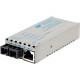 Omnitron Systems miConverter 10/100/1000 Gigabit Ethernet Fiber Media Converter RJ45 SC Multimode 550m - 1 x 10/100/1000BASE-T; 1 x 1000BASE-SX; Univ. AC Powered; Lifetime Warranty - RoHS, WEEE Compliance 1222-0-2