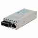 Omnitron Systems miConverter 10/100/1000 Gigabit Ethernet Fiber Media Converter RJ45 SC Single-Mode 12km - 1 x 10/100/1000BASE-T; 1 x 1000BASE-LX; Univ. AC Powered; Lifetime Warranty - RoHS, WEEE Compliance 1223-1-2