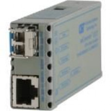 Omnitron Systems 10/100/1000BASE-T to 1000BASE-X Ethernet Media Converter - 1 x Network (RJ-45) - 1 x SC Ports - DuplexSC Port - Single-mode - Ethernet, Fast Ethernet, Gigabit Ethernet - 10/100/1000Base-T, 1000Base-X - Rack-mountable, Desktop, Wall Mounta