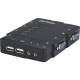 Manhattan 4-Port USB Compact KVM Switch with Audio Support - Manage/control 4 USB computers from one keyboard, monitor and mouse" - RoHS, WEEE Compliance 151269