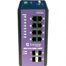 Extreme Networks ISW 8-10/100P, 4-SFP Ethernet Switch - 8 Ports - Manageable - 2 Layer Supported - Modular - Twisted Pair, Optical Fiber - Wall Mountable, Rail-mountable - TAA Compliance 16802