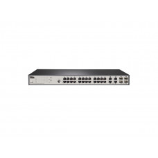 Monoprice 24-Port 10/100 Mbps + 4 Combo Gigabit Ports SNMP PoE Switch 400W 18520
