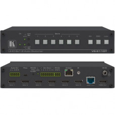 Kramer VS-611DT 6x1:2 4K60 4:2:0 HDMI Auto Switcher and PoE Provider over HDBaseT - 4K - Twisted Pair - 6 x 2 - 6 x HDMI Out 20-00611090