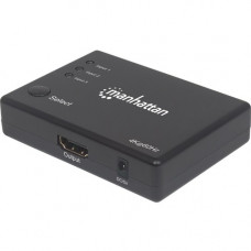 Manhattan 4K Compact 3-Port HDMI Switch - 4K - 3 x 1 - 1 x HDMI Out 207676