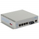 Omnitron Systems OmniConverter Managed Gigabit, MM ST, RJ-45, Ethernet Fiber Switch - 4 x 10/100/1000BASE-T, 1 x 1000BASE-X, DC Power, 5 Year Warranty 2822-0-14-9Z