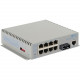 Omnitron Systems OmniConverter Managed Gigabit, MM ST, RJ-45, Ethernet Fiber Switch - 8 x 10/100/1000BASE-T, 1 x 1000BASE-X, AC Power, 5 Year Warranty 2823-1-18-1
