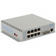 Omnitron Systems OmniConverter Managed Gigabit, MM ST, RJ-45, Ethernet Fiber Switch - 8 x 10/100/1000BASE-T, 2 x 1000BASE-X, AC Power, 5 Year Warranty 2827-1-28-1Z