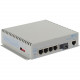 Omnitron Systems OmniConverter Managed Gigabit, MM ST, RJ-45, Ethernet Fiber Switch - 4 x 10/100/1000BASE-T, 1 x 1000BASE-X, AC Power, 5 Year Warranty 2830-1-14-1Z