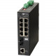 Omnitron Systems RuggedNet Managed Ruggedized Industrial Gigabit, MM ST, RJ-45, Ethernet Fiber Switch - 8 x 10/100/1000BASE-T, 1 x 1000BASE-X, 2xDC Power, 5 Year Warranty 2840-0-18-2Z