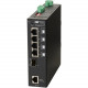 Omnitron Systems RuggedNet Managed Ruggedized Industrial Gigabit, SFP, RJ-45, Ethernet Fiber Switch - 4 x 10/100/1000BASE-T, 1 x 1000BASE-X, 1xDC Power, 5 Year Warranty 2859-0-14-1Z