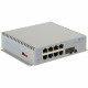 Omnitron Systems OmniConverter Unmanaged Gigabit, MM ST, RJ-45, Ethernet Fiber Switch - 8 x 10/100/1000BASE-T, 1 x 1000BASE-X, AC Power, 5 Year Warranty 2860-0-18-1