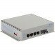 Omnitron Systems OmniConverter Unmanaged Gigabit, SM ST, RJ-45, Ethernet Fiber Switch - 4 x 10/100/1000BASE-T, 1 x 1000BASE-X, AC Power, 5 Year Warranty 2861-1-14-1