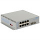 Omnitron Systems OmniConverter Unmanaged Gigabit, 2xSM LC, RJ-45, Ethernet Fiber Switch - 8 x 10/100/1000BASE-T, 2 x 1000BASE-X, AC Power, 5 Year Warranty 2867-1-28-1Z