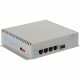 Omnitron Systems OmniConverter Unmanaged Gigabit, SFP, RJ-45, Ethernet Fiber Switch - 4 x 10/100/1000BASE-T, 1 x 1000BASE-X, DC Power, 5 Year Warranty 2879-0-14-9