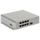 Omnitron Systems OmniConverter Unmanaged Gigabit, SFP, RJ-45, Ethernet Fiber Switch - 8 x 10/100/1000BASE-T, 1 x 1000BASE-X, DC Power, 5 Year Warranty 2879-0-18-9Z
