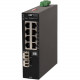 Omnitron Systems RuggedNet Unmanaged Ruggedized Industrial Gigabit, SM ST, RJ-45, Ethernet Fiber Switch - 8 x 10/100/1000BASE-T, 1 x 1000BASE-X, 2xDC Power, 5 Year Warranty 2881-1-18-2Z