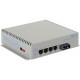 Omnitron Systems OmniConverter Unmanaged Industrial Gigabit High Power 60W PoE, MM SC, RJ-45, Ethernet Fiber Switch - 4 x 10/100/1000BASE-T, 1 x 1000BASE-X, DC Power, 5 Year Warranty 3002-6-14-9Z