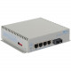 Omnitron Systems OmniConverter Unmanaged Gigabit High Power 60W PoE, SM SC, RJ-45, Ethernet Fiber Switch - 4 x 10/100/1000BASE-T, 1 x 1000BASE-X, AC Power, 5 Year Warranty 3003-1-14-1