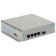 Omnitron Systems OmniConverter Unmanaged Industrial Gigabit High Power 60W PoE, SFP, RJ-45, Ethernet Fiber Switch - 4 x 10/100/1000BASE-T, 1 x 1000BASE-X, DC Power, 5 Year Warranty 3019-0-14-9
