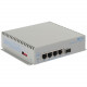 Omnitron Systems OmniConverter Unmanaged Industrial Gigabit High Power 60W PoE, SFP, RJ-45, Ethernet Fiber Switch - 4 x 10/100/1000BASE-T, 1 x 1000BASE-X, DC Power, 5 Year Warranty 3019-0-14-9Z