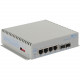 Omnitron Systems OmniConverter Unmanaged Gigabit High Power 60W PoE, 2xSFP, RJ-45, Ethernet Fiber Switch - 4 x 10/100/1000BASE-T, 2 x 1000BASE-X, AC Power, 5 Year Warranty 3019-0-24-1