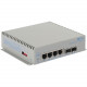 Omnitron Systems OmniConverter Unmanaged Industrial Gigabit High Power 60W PoE, 2xSFP, RJ-45, Ethernet Fiber Switch - 4 x 10/100/1000BASE-T, 2 x 1000BASE-X, DC Power, 5 Year Warranty 3019-0-24-9Z