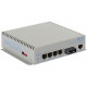 Omnitron Systems OmniConverter Managed Gigabit High Power 60W PoE, SM SC, RJ-45, Ethernet Fiber Switch - 4 x 10/100/1000BASE-T, 1 x 1000BASE-X, AC Power, 5 Year Warranty 3103-1-14-1