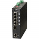 Omnitron Systems RuggedNet Managed Industrial Gigabit High Power 60W PoE, SFP, RJ-45, Ethernet Fiber Switch - 4 x 10/100/1000BASE-T, 1 x 1000BASE-X, 1xDC Power, 5 Year Warranty 3319-0-14-1Z