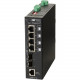 Omnitron Systems RuggedNet Managed Industrial Gigabit High Power 60W PoE, 2xSFP, RJ-45, Ethernet Fiber Switch - 4 x 10/100/1000BASE-T, 2 x 1000BASE-X, 1xDC Power, 5 Year Warranty 3319-0-24-1Z