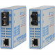 Omnitron Systems FlexPoint 100Fx/Tx Fast Ethernet Copper to Fiber Media Converter - 1 x Network (RJ-45) - 1 x ST Ports - DuplexST Port - Single-mode - Fast Ethernet - 100Base-TX, 100Base-FX - Rail-mountable, Standalone, Wall Mountable, Rack-mountable - TA