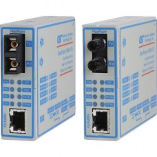 Omnitron Systems FlexPoint 100Fx/Tx Fast Ethernet Copper to Fiber Media Converter - 1 x Network (RJ-45) - 1 x LC Ports - DuplexLC Port - Single-mode - Fast Ethernet - 100Base-TX, 100Base-FX - Rail-mountable, Wall Mountable, Rack-mountable 4353-20