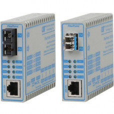 Omnitron Systems FlexPoint 10/100 10/100 RJ-45 to Fast Ethernet Fiber Media Converter - 1 x Network (RJ-45) - 1 x LC Ports - DuplexLC Port - Multi-mode - Fast Ethernet - 100Base-FX, 10/100Base-T, 100Base-BX - Wall Mountable, Rack-mountable, Rail-mountable