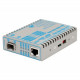 Omnitron Systems FlexPoint 10/100 Ethernet Fiber Media Converter RJ45 SFP - 1 x 10/100BASE-TX; 1 x 100BASE-X (SFP); US AC Powered; Lifetime Warranty - RoHS, WEEE Compliance 4359-1
