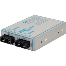 Omnitron Systems FlexPoint 1000Mbps Gigabit Ethernet Fiber to Fiber Media Converter SC Multimode 550m to Single-Mode 12km - 1 x 1000BASE-SX;1 x 1000BASE-LX;No Power Adapter;Lifetime Warranty - RoHS, WEEE Compliance 4433-0