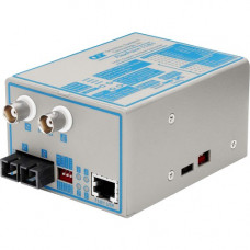 Omnitron Systems FlexPoint T1/E1 Copper to Fiber Media Converter - 1 x RJ-48 , 2 x BNC , 1 x SC - T1/E1 - Rack-mountable 4491-1