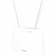 Tenda 4G06 IEEE 802.11b/g/n 1 SIM Ethernet, Cellular Modem/Wireless Router - 4G - LTE - 2.40 GHz ISM Band - 4 x Antenna(2 x Internal/2 x External) - 37.50 MB/s Wireless Speed - 1 x Network Port - 1 x Broadband Port - Fast Ethernet - VPN Supported - Deskto