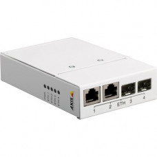 Axis T8604 Media Converter Switch - 2 x Network (RJ-45) - 10/100Base-TX - 2 x Expansion Slots - 2 x SFP Slots - Rail-mountable - REACH, RoHS, TAA, WEEE Compliance 5027-041