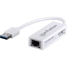 Manhattan USB 3.0 Gigabit Adapter - Supports SuperSpeed USB 3.0 interfaces and is downward compatible to High-Speed USB 2.0 and USB 1.1 - RoHS, WEEE Compliance 506847