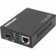 Intellinet 10GBase-T to 10GBase-R Media Converter - 1 x Network (RJ-45) - 10 Gigabit Ethernet - 10GBase-T, 10GBase-X - 1 x Expansion Slots - SFP+ - 1 x SFP+ Slots - Desktop, Wall Mountable, Rack-mountable 508193
