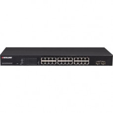 Intellinet Network Solutions 24-Port Gigabit PoE+ Web-Managed Switch with 2 SFP Ports, 240 Watt Power Budget, Rackmount - IEEE 802.3at/af Power over Ethernet (PoE+/PoE) Compliant, Endspan" 560559