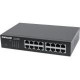Intellinet Network Solutions 16-Port Gigabit Switch, Desktop, Rackmount with Ears - 10/100/1000 Mbps RJ45 Ports, IEEE 802.3az (Energy Efficient Ethernet)" 561068