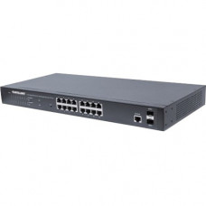 Intellinet Network Solutions 16-Port Gigabit PoE+ Web-Managed Switch with 2 SFP Ports, 374 Watt Power Budget, Rackmount - IEEE 802.3at/af Power over Ethernet (PoE+/PoE) Compliant, Endspan" 561198