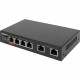 Intellinet 6-Port Fast Ethernet Switch with 4 PoE Ports (1 x High-Power PoE) - 6 Ports - Fast Ethernet - 10/100Base-TX - 2 Layer Supported - Power Adapter - 65 W PoE Budget - Twisted Pair - PoE Ports - 3 Year Limited Warranty 561686