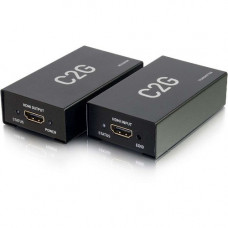 C2g HDMI over Cat5/Cat6 Extender - 1 Input Device - 1 Output Device - 164.04 ft Range - 2 x Network (RJ-45) - 1 x HDMI In - 1 x HDMI Out - Full HD - 1920 x 1080 - Twisted Pair - Category 6 - TAA Compliance 60180