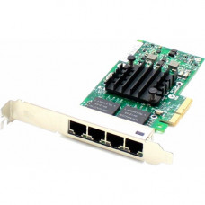 AddOn 811546-B21 Comparable 10/100/1000Mbs Quad Open RJ-45 Port 100m PCIe x4 Network Interface Card - 100% compatible and guaranteed to work 811546-B21-AO