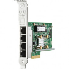 HPE Ethernet 1Gb 4-Port 331T Adapter - PCI Express x4 - 4 Port(s) - 4 x Network (RJ-45) - Twisted Pair - Full-height, Low-profile - 10/100/1000Base-T - Standup 647594-B21