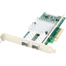 AddOn QLogic QLE8242-SR-CK Comparable 10Gbs Dual SFP+ Port 300m Network Interface Card with 2 10GBase-SR SFP+ Transceivers - 100% compatible and guaranteed to work - TAA Compliance QLE8242-SR-CK-AO